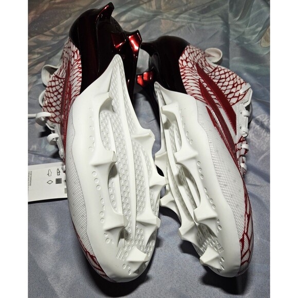 Adidas Adizero Electric.2 Football Cleats – Men’s Collegiate Red / White, 13US - Picture 4 of 5